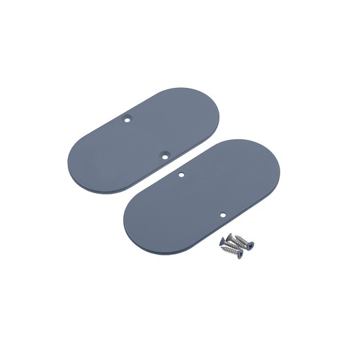 1 stuk Eindkap NAMI23-D9 - Metaal, stofblauw gelakt