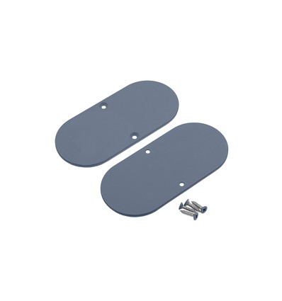 1 stuk Eindkap NAMI23-D9 - Metaal, stofblauw gelakt