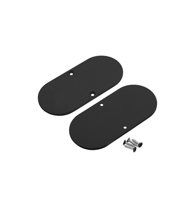 1 stuk Eindkap NAMI23-D9 - Metaal, zwart gelakt