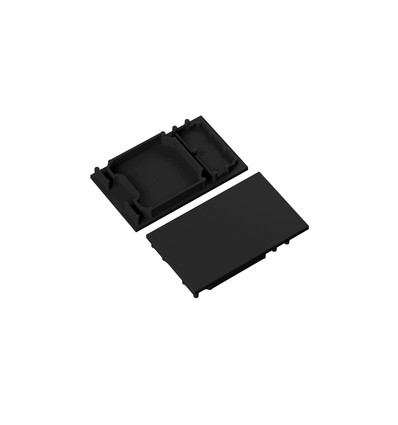 1 stuk Eindkap COMBO30-01A - Zwart