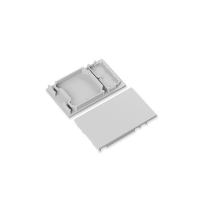 1 stuk Eindkap COMBO30-01A - Grijs