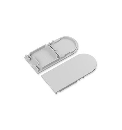 1 stuk Eindkap COMBO30-01A-D9 - Grijs