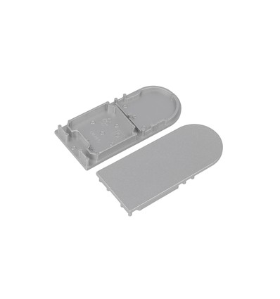 1 stuk Eindstuk COMBO30-01A-D9 - Zilverkleurig