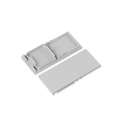 1 stuk Eindstuk COMBO30-01A-E9 - Grijs