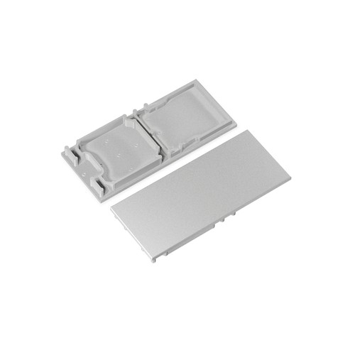 1 stuk Eindkap COMBO30-01A-E9 - Zilverkleurig