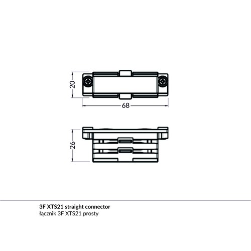1 stuk PHIL.V2 - eindstuk, zwart