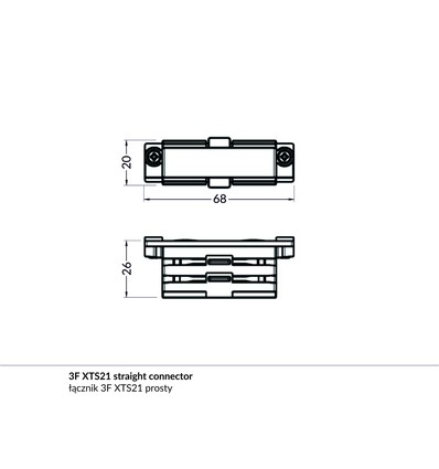 1 stuk PHIL.V2 - eindstuk, zwart