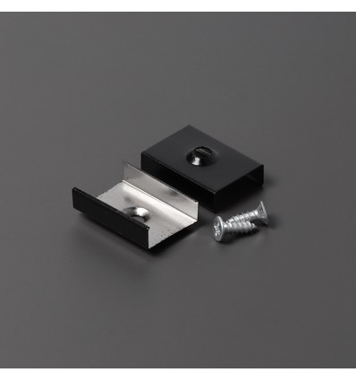 1 stuk Montagebeugel S - Verzonken, zwart gelakt