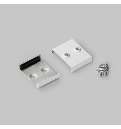 1 st. Montagebeugel W - Verzinkt, wit gelakt