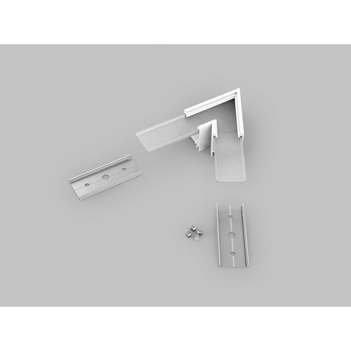 Profielverbinder LINEA20 60GR - Wit gelakt