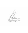 Profielverbinder LINEA-IN20 60GR - Wit gelakt