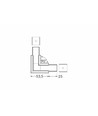 Profielverbinder LINEA-IN20 90GR - Zwart geanodiseerd