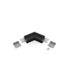 Profielverbinder LINEA-IN20 120GR - Zwart geanodiseerd