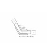 Profielverbinder LINEA-IN20 120GR - Zwart geanodiseerd