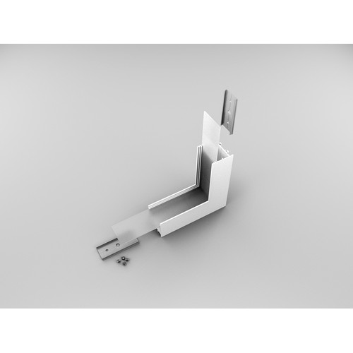 Profielverbinder VARIO30-02 90GR - op / neer, wit gelakt