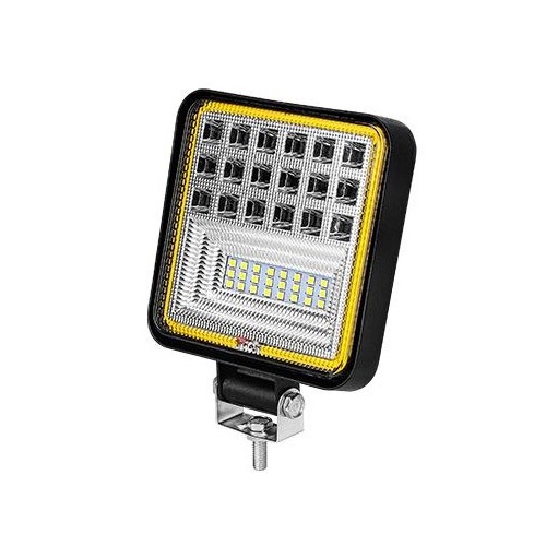 29W LED, 10-60V - Koud wit + oranje, werklamp, auto, vrachtwagen, tractor, aanhanger, hulpverleningsvoertuigen, 30 graden