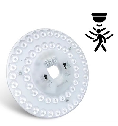 Ø17 cm / 24/18/12W Sensor LED-inzet - Instelbare CCT, vervangt G24, cirkel- en compactlampen, flicker free