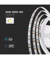 120 LED Strip Licht 8W/m - 3000K, IP20, 24V, Dubbel PCB, 10m/Rol
