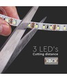 120 LED Strip Licht 8W/m - 3000K, IP20, 24V, Dubbel PCB, 10m/Rol