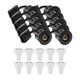 10 stuks inbouwspot Inno88 - Inclusief 6W RA97 GU10, zwart, IP44, goedgekeurd voor isolatie