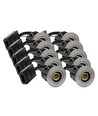 10 stuks inbouwspot Inno88 - Inclusief 6W RA97 GU10, geborsteld aluminium, IP44, goedgekeurd voor isolatie