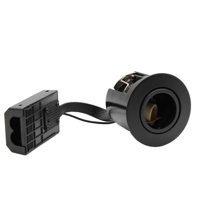 LEDlife inbouwspot Inno88 - GU10, Zwart, IP44, goedgekeurd voor isolatie
