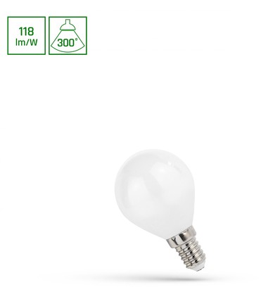 E14 5,5W LED kogellamp - P45, hoge efficiëntie