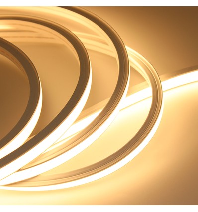 5m 7,5W/m AnyCut Neon Flex 10x10 Warm wit LED strip - 12V DC, geen knipafstand