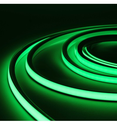5m 8W/m AnyCut Neon Flex 10x10 Groene LED-strip - 12V DC, geen knipafstand