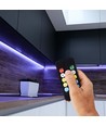 WiFi LED controller met afstandsbediening, 12V/24V - Smart Life, Google Home, CCT/RGB, 72-144W