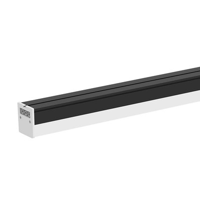 120cm 40W LED lichtlijn - 107lm/W, Zwart, IP20, IK08, doorvoerbedraad, 4000K