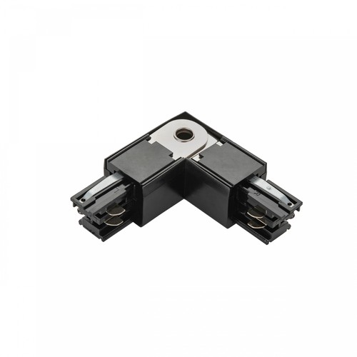 3-fase SPS-2 L-connector, verstelbaar - Zwart, IP20, aluminium, voor spanningsrail