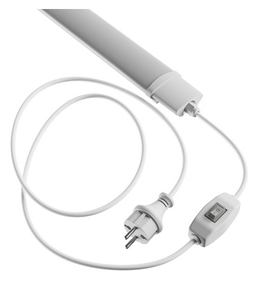 120cm 36W LED-armatuur met stekker en schakelaar - IP65, 2m kabel + stekker, aan/uit