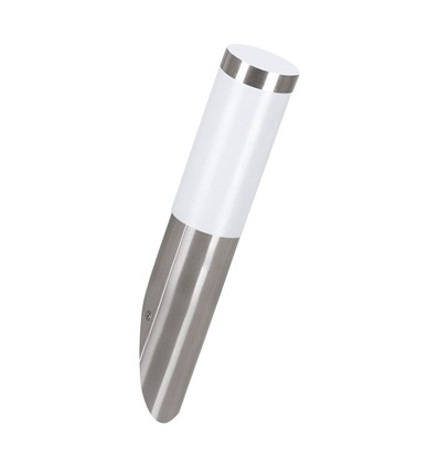 EGLO HELSINKI buitenwandlamp m/sensor, H390 mm, voor E27, IP65 - staal/opaal