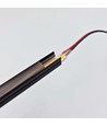 240cm Verlichting voor akoestische panelen zwart - Complete set met aluminium profiel en COB LED-strip