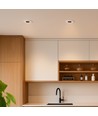 24W Ø13,5cm Verblindingsvrije CCT Downlight RA90 - Zaaggat: Ø11,5 cm, Afmetingen: Ø13,5 cm, 3 lichtkleuren, wit front, Honeycomb