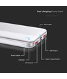 10000mAh Powerbank, 22.5W - Ultra slim, aluminium, wit, fast charger