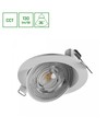 6,5W Ø8,2cm MOBILO LED inbouwspot - 130lm/W, CCT, 36° kantelbaar, witte rand