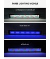 75-100 cm aquarium armatuur - 19W LED, wit/blauw/rood/groen, verstelbare lengte, IP66