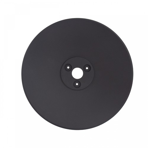 Zwarte basis voor Piatta 12W gevelverlichting - Ø30cm, hoogte 3cm, rond, zwart, accessoire voor Piatta serie