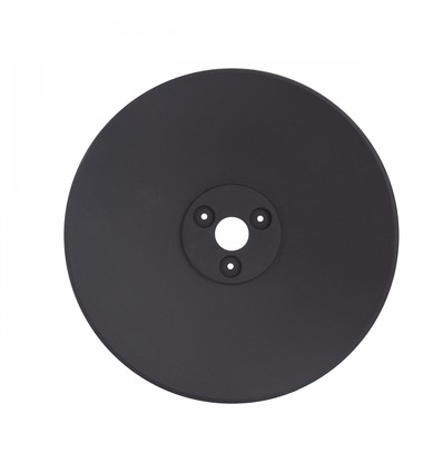 Zwarte basis voor Piatta 12W gevelverlichting - Ø30cm, hoogte 3cm, rond, zwart, accessoire voor Piatta serie