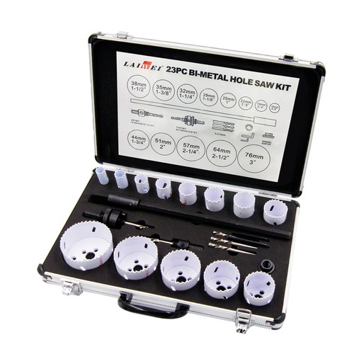 Gatenzagenset 13-delig - Ø16-76mm, aluminium koffer