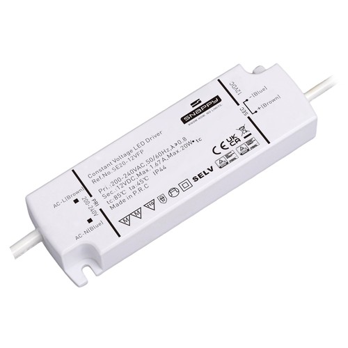 Snappy 20W / 12V DC voeding - 1.67A, IP44