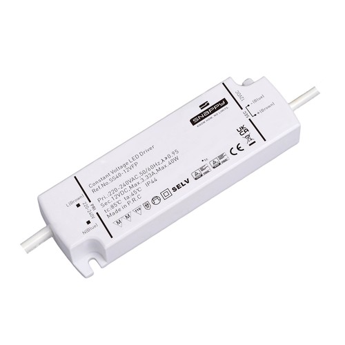Snappy 40W / 12V DC voeding - 3.33A, IP44
