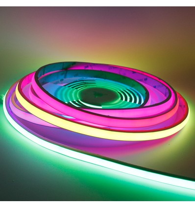 10m Neon RGBIC COB LED-strip - 21W/m, 720 LED's per meter, 24V, IP67