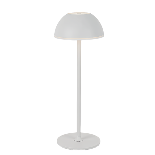 Oplaadbare LED tafellamp Binnen/buiten - Grijs, touch dimbaar, 3-in-1, IP54 buiten