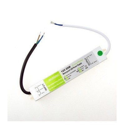 20W / 12V DC voeding - 1.6A, IP67 waterdicht