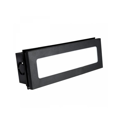 6W inbouw trapverlichting CCT - 3 lichtkleuren, IP54, zwart, 23 x 8,4 x 5,2 cm, zwart, 230V