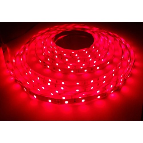5m 14W/m Rode 660nm LED-strip - 24V DC, IP20, 60 LED