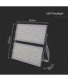 500W Super High Power LED breedstraler, Samsung LED chip - 135lm/W, 67.500lm, IP65, zwart, 4000K, 5 jaar garantie